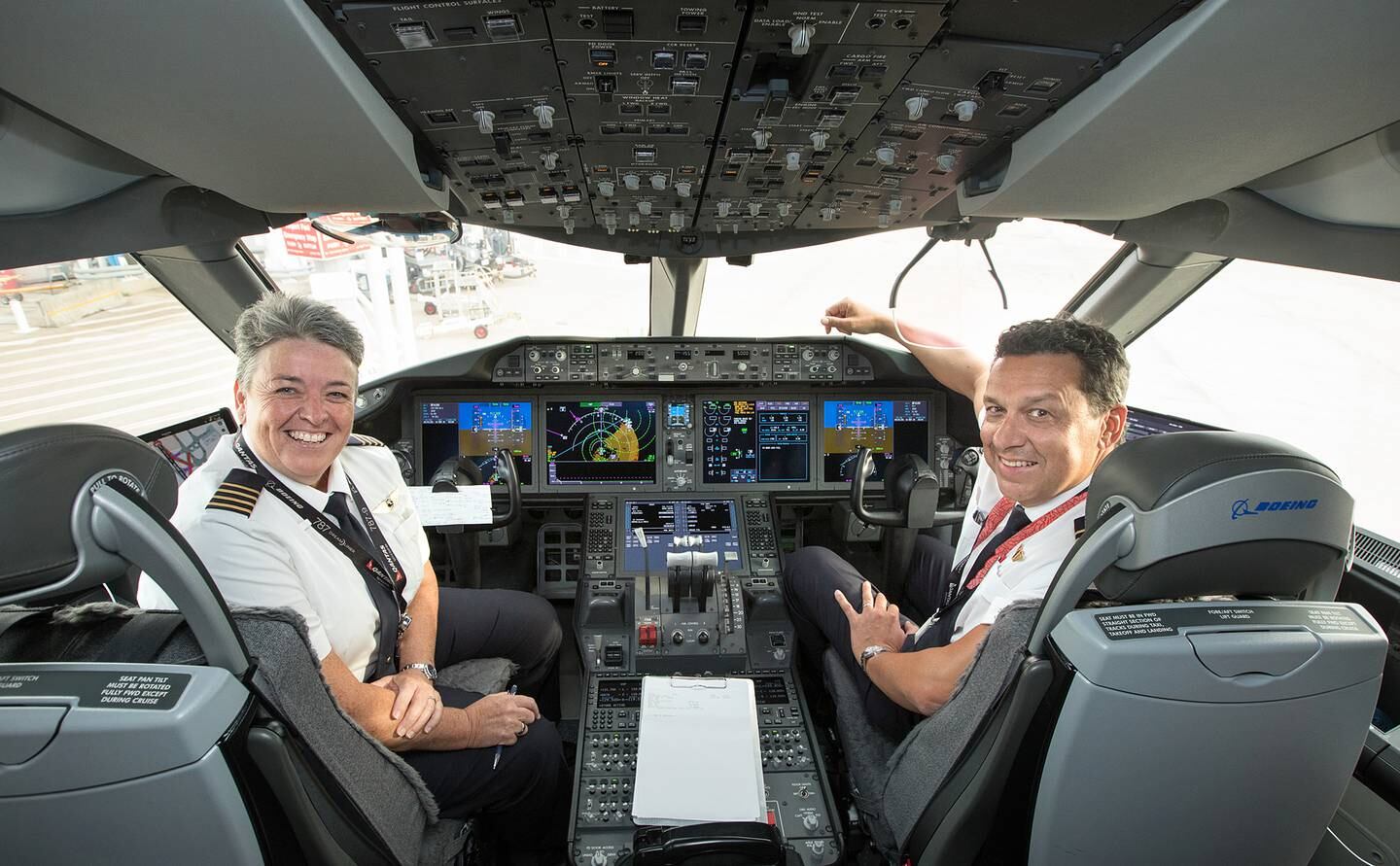 Qantas is also auctioning a simulator experience under the guidance of Captain Lisa Norman. Courtesy Qantas