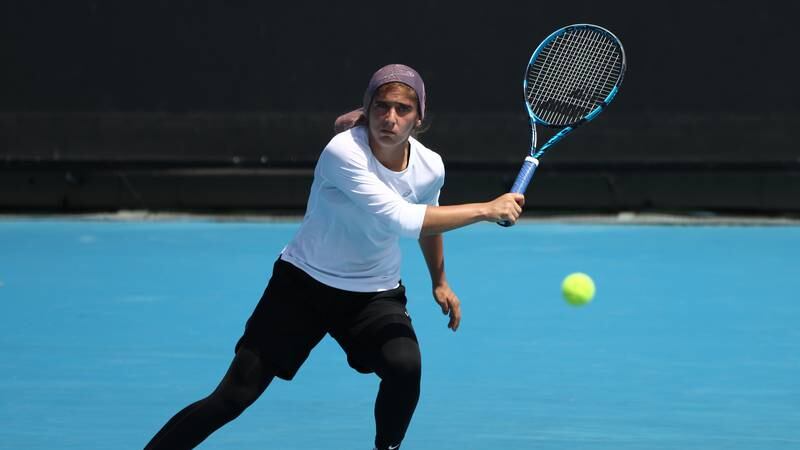 An image that illustrates this article Safi chases her 'dream' after making history at Australian Open
