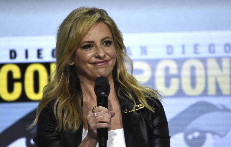 Sarah Michelle Gellar participates in a panel for 'Teen Wolf: The Movie' on day one of San Diego Comic-Con. AP Photo