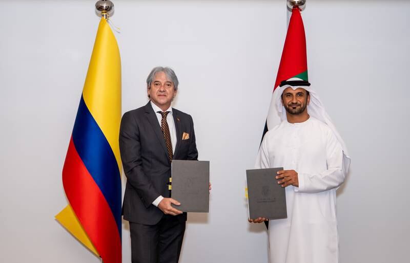 Abu Dhabi's Department of Energy signed a five-year pact with Colombia's Ministry of Mines and Energy to boost co-operation. Photo: DoE