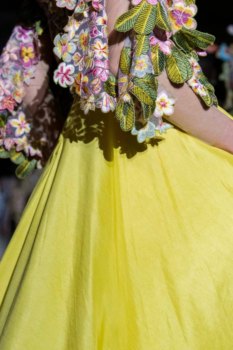 Detail shot at Rahul Mishra - Couture SS2020 Collection. IK ALDAMA / INDIGITAL.TV