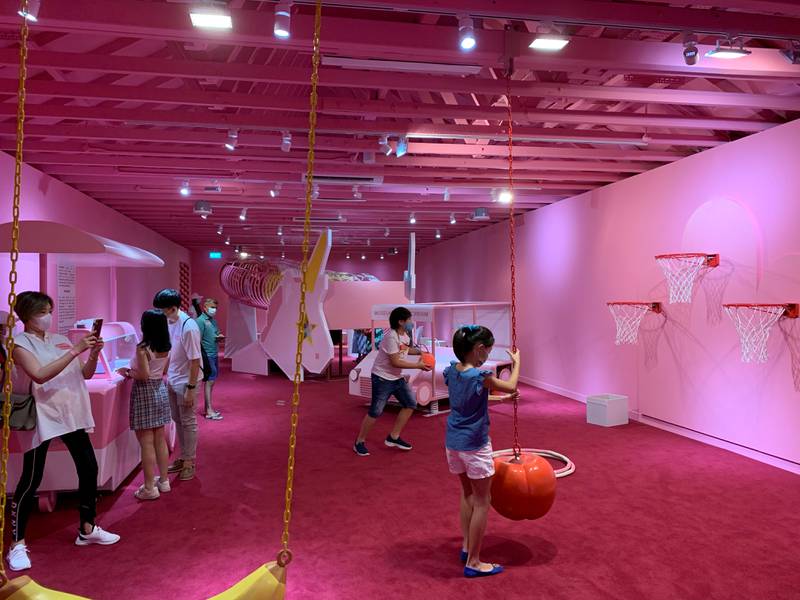 Children play at a playground in the Museum of Ice Cream in Singapore. Reuters