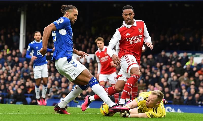 Dominic Calvert-Lewin - 7, Competed brilliantly throughout to give Everton a platform to build from. Couldn’t quite get his goal as he came within inches of reaching Onana’s pass then headed wide.

EPA