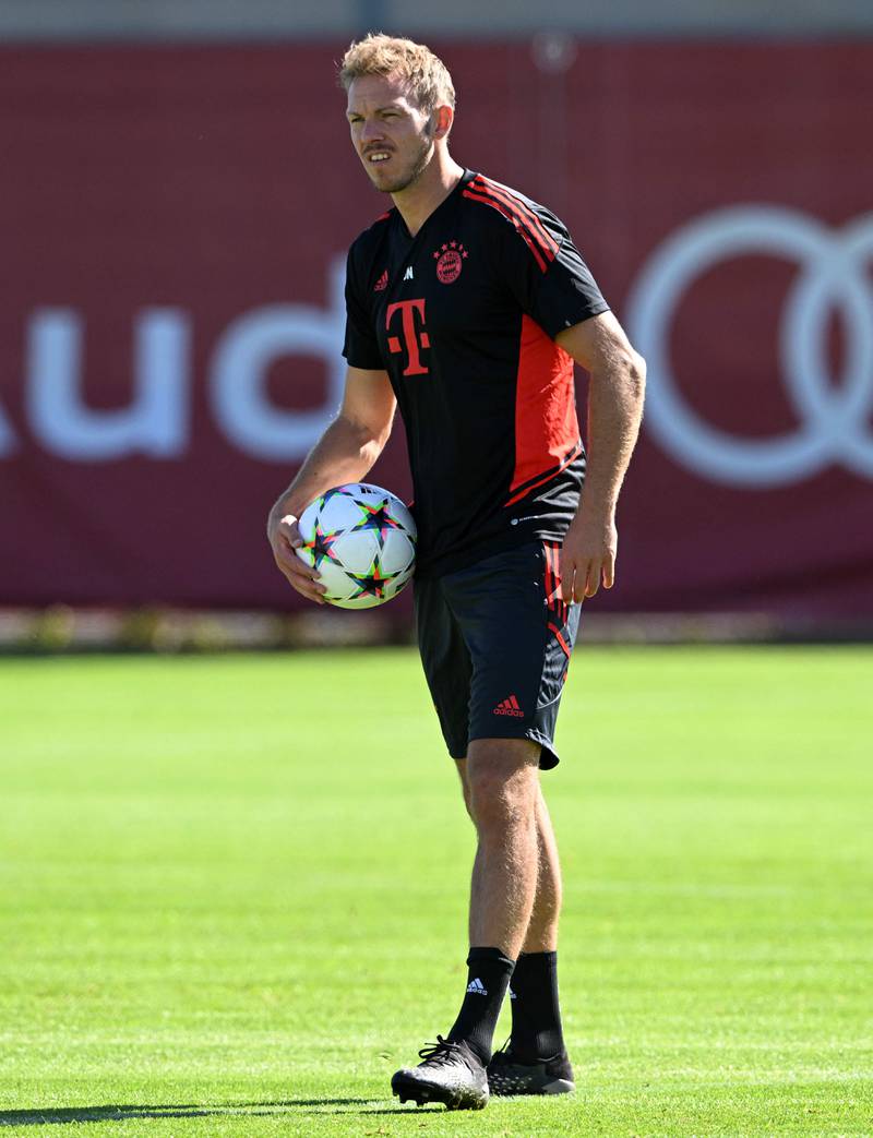 Bayern Munich manager Julian Nagelsmann. AFP