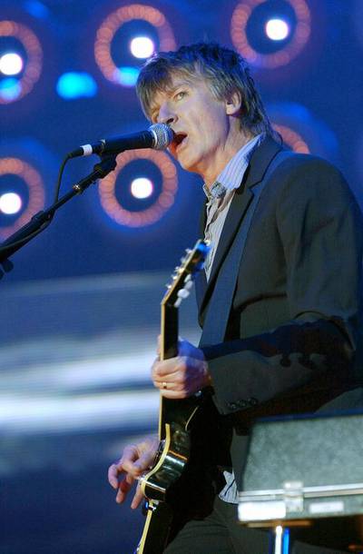 Neil Finn performs at the Live Earth Concert at Aussie Stadium in Sydney in 2007. Patrick Riviere / Reuters