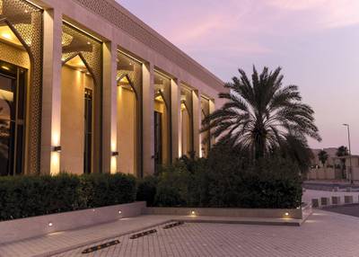 DUBAI, UNITED ARAB EMIRATES. 9 JUNE 2020. Exterior of Masjid Nad Al Sheba. (Photo: Reem Mohammed/The National)Reporter:Section: