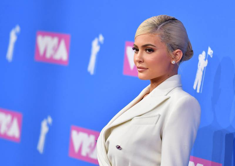 TV personality Kylie Jenner attends the 2018 MTV Video Music Awards at Radio City Music Hall on August 20, 2018 in New York City. (Photo by ANGELA WEISS / AFP)