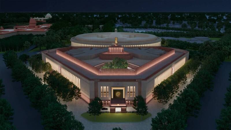 India's new parliament building in New Delhi. EPA