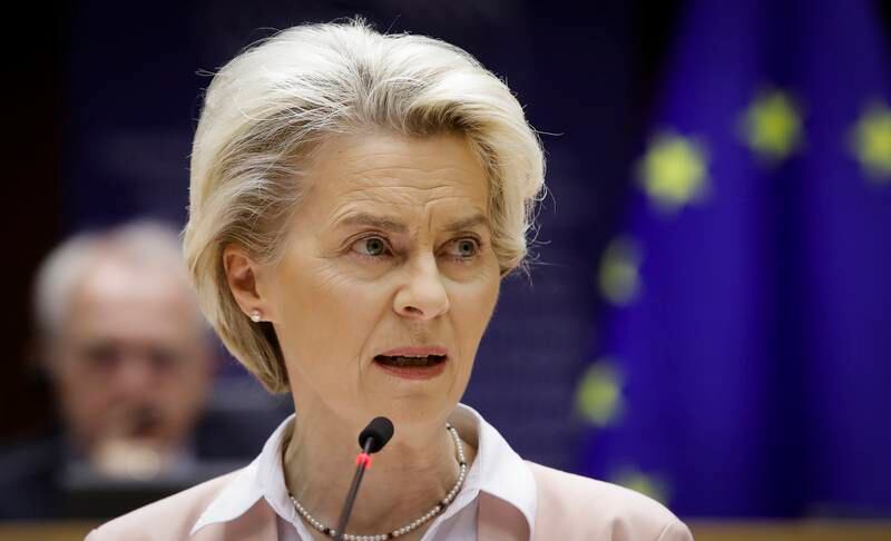European Commission President Ursula von der Leyen. EPA