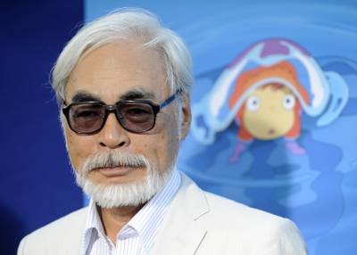 Hayao Miyazaki, director of the animated film Ponyo, at a special screening of the film in Los Angeles on July 27, 2009. AP Photo