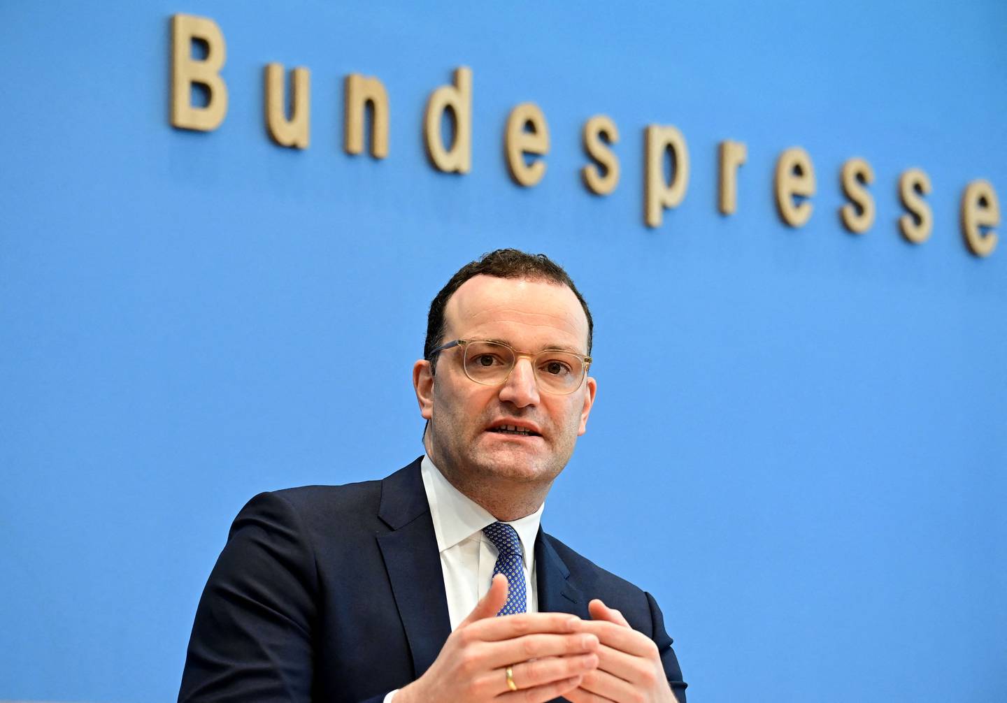German Health Minister Jens Spahn has issued a stark warning to the public about the threat posed by Covid-19. AFP 