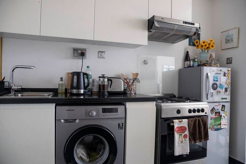 Ananda lived in a serviced apartment previously, so said she did not mind not having a separate kitchen.
