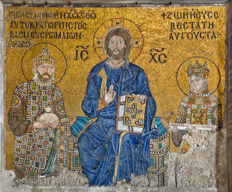 C231DE Empress Zoe mosaics,Hagia Sophia in istanbul,Turkey