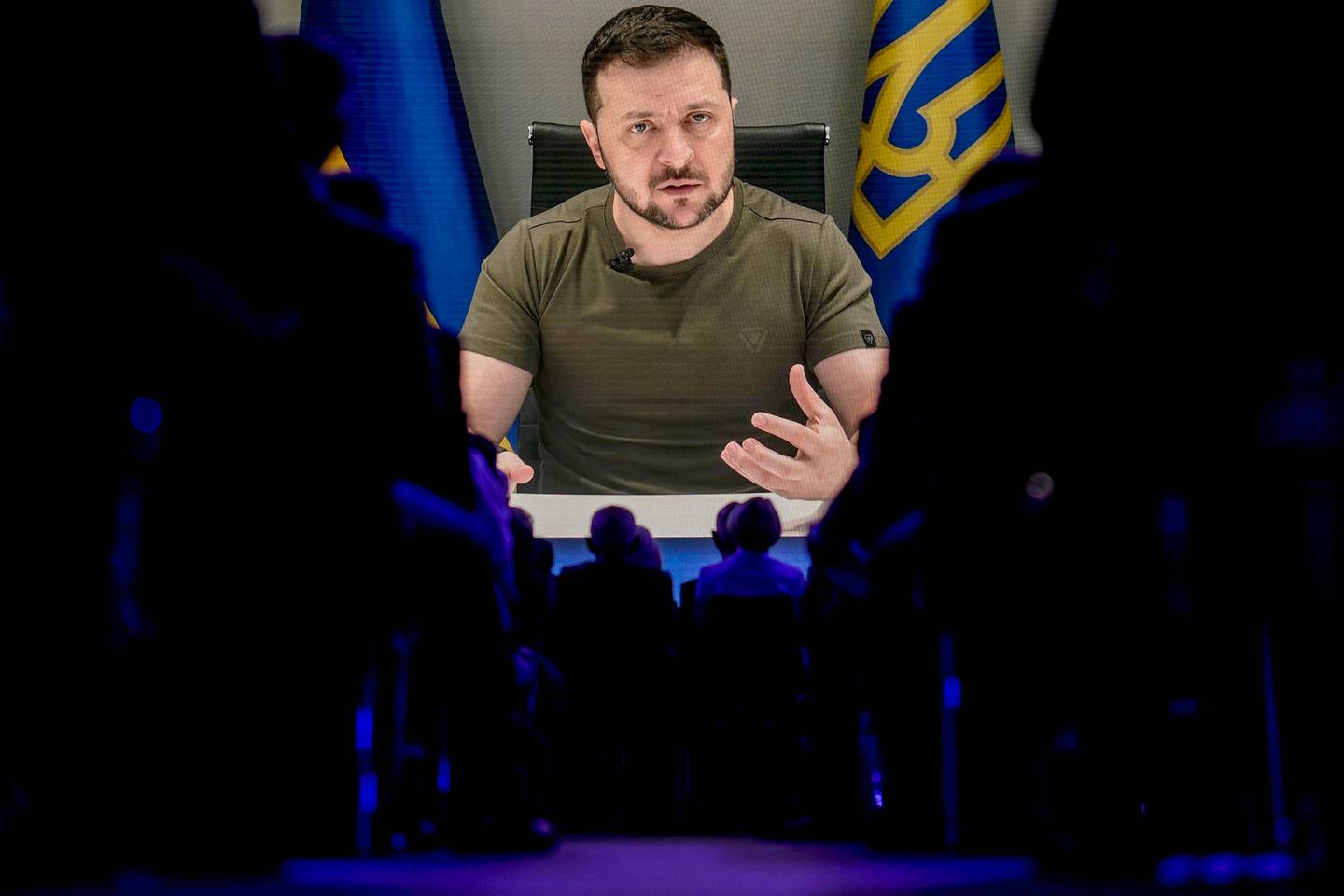 Ukraine's president says a meeting with Putin is the only way to end the war