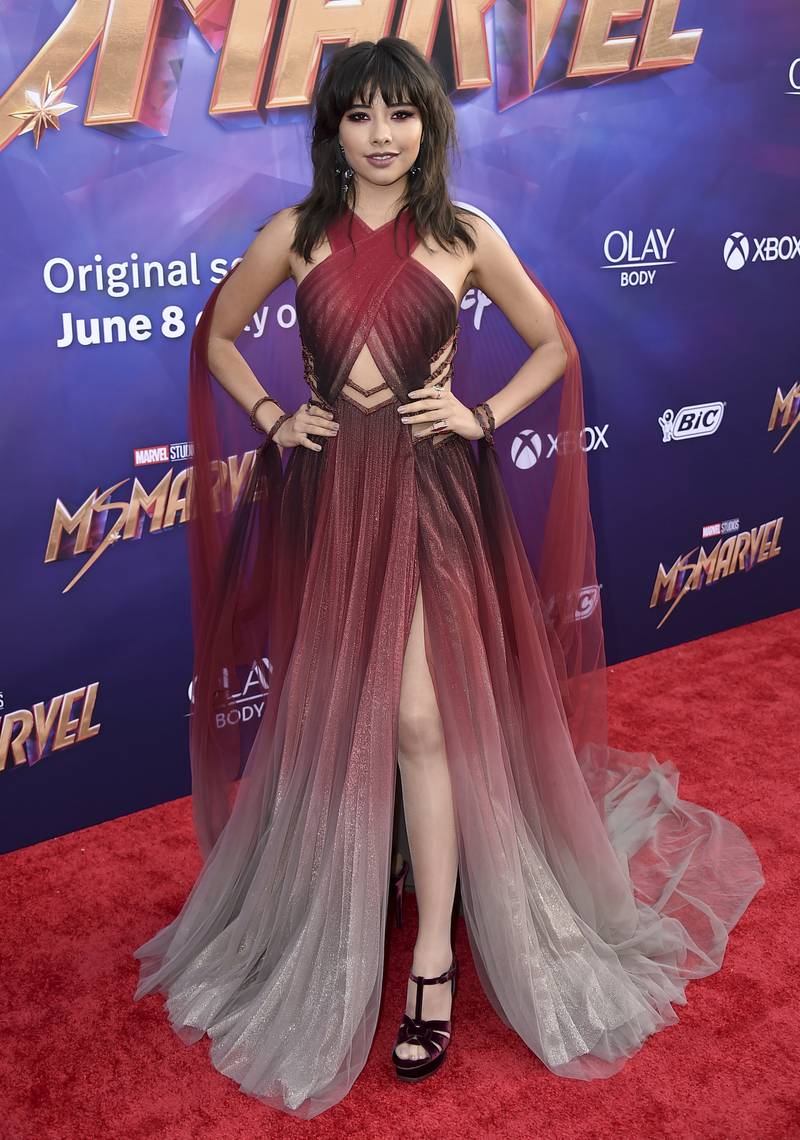Xochitl Gomez, who plays America Chavez in the Marvel Cinematic Universe, at the premiere. Photo: Invision / AP