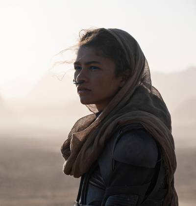 Zendaya stars as Chani, one of the native Fremen inhabitants of the planet Arrakis in 'Dune'. All photos: Warner Bros Pictures