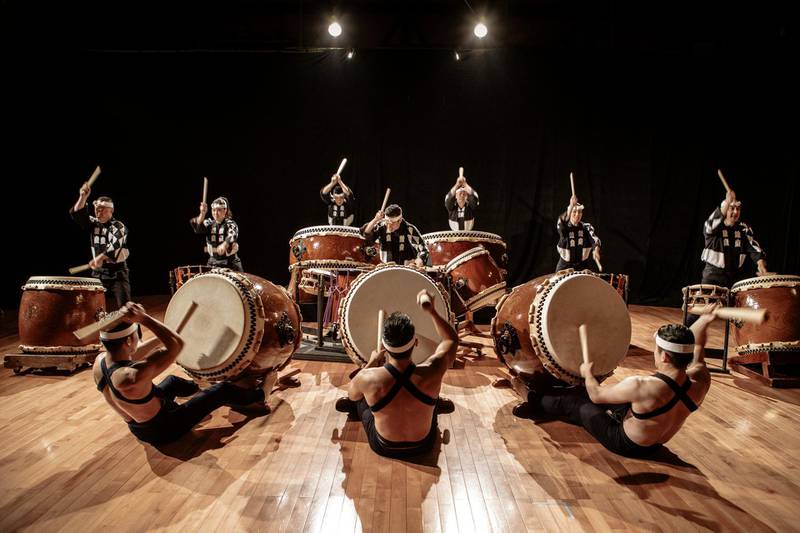 Japan's Kodo Drummers will bring their exciting show to the Royal Muscat Opera House. Courtesy of Royal Muscat Opera House