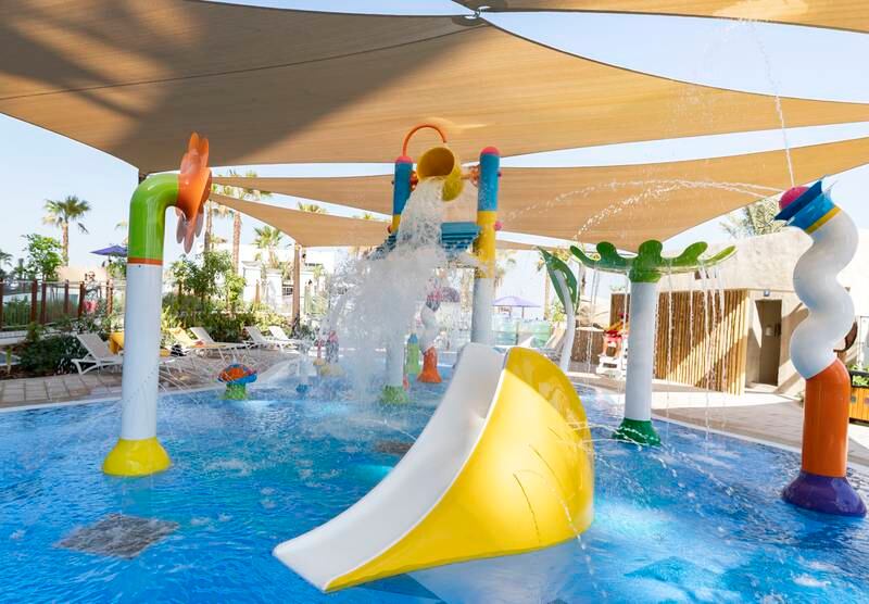 Smaller children can enjoy the splash zone