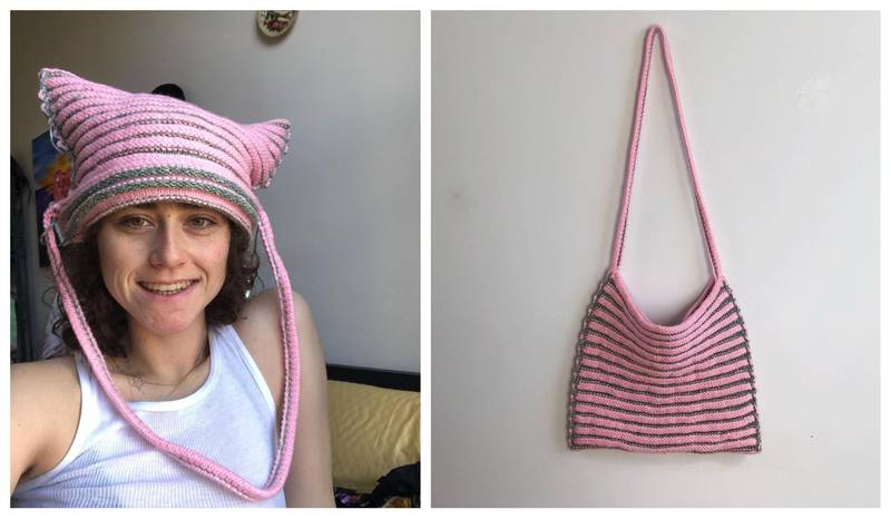 Proving that she favours styles that can multi-task, Ella debuted a bag she made on Instagram, which she said can also double as a hat. Instagram