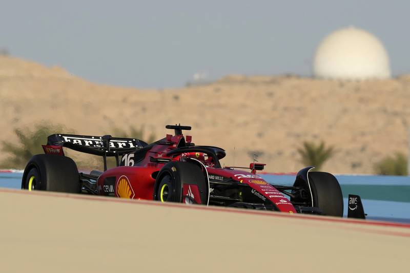 Ferrari driver Charles Leclerc. AP