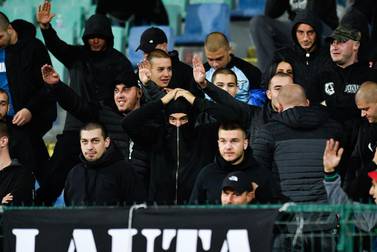 Uefa have launched an investigation into crowd behaviour during the Euro 2020 Group A qualification match between Bulgaria and England at the Vasil Levski National Stadium in Sofia. AFP