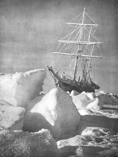 ANTARCTICA - 1915:  Explorer Ernest Shackleton's ship "Endurance" trapped and being slowly crushed by ice in the Weddell Sea during his 2nd expedition to the Antarctic.  (Photo by Mansell/Mansell/Time & Life Pictures/Getty Images)