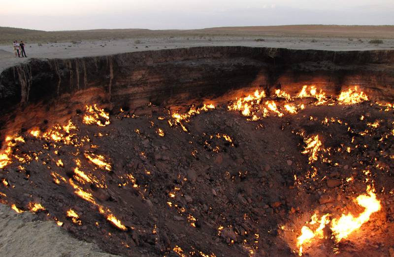 It has been burning for decades and is one of the Central Asian country’s most notable but infernal sights. AFP