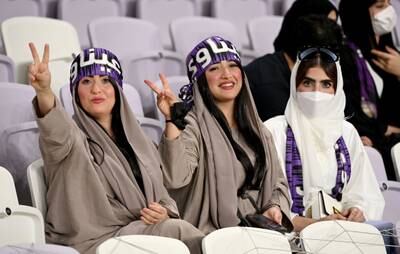 Al Ain fans at the Hazza bin Zayed Stadium.