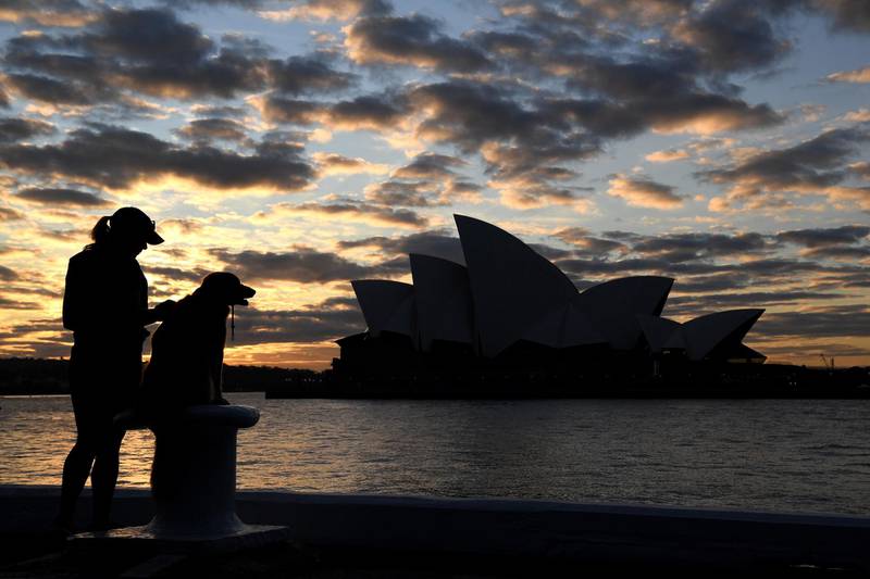 The Sydney Opera House at sunrise in Sydney, Australia. EPA