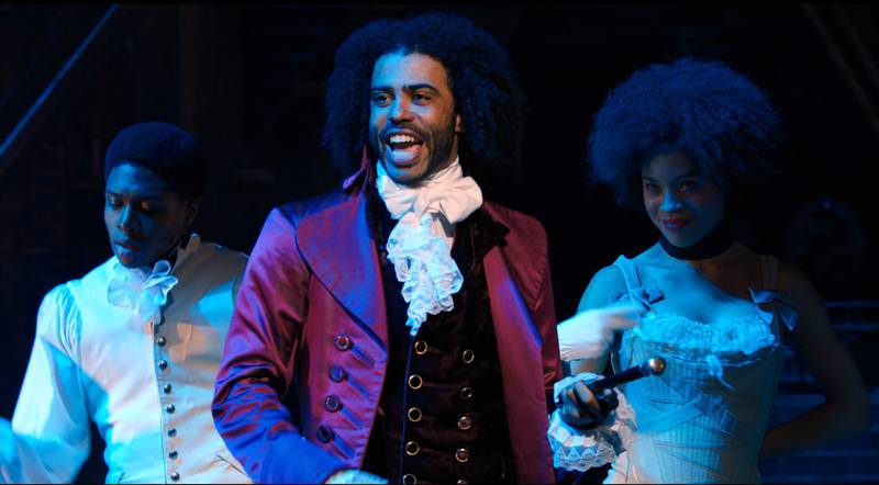 Daveed Diggs portrays Thomas Jefferson in Hamilton. Photo: Disney Plus