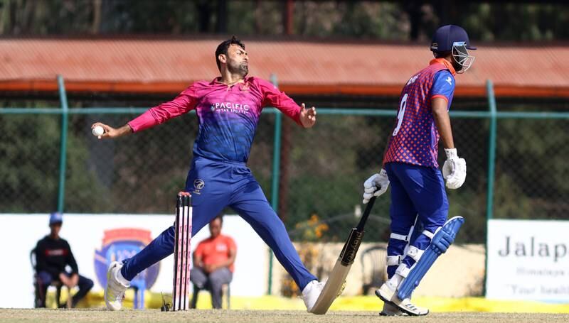 Hazrat Bilal is on tour with the UAE national team for the first time, for their three-match one-day international series against Nepal in Kathmandu. Photos by Subas Humagain