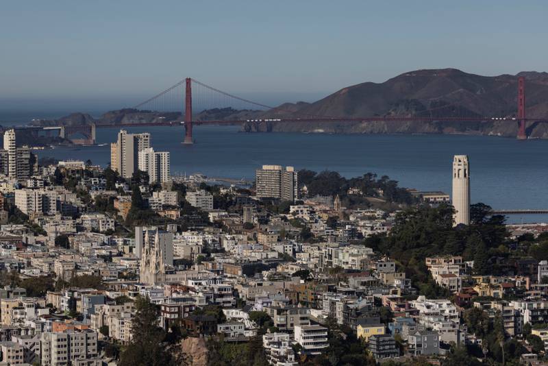 Owners of properties overlooking San Francisco's Golden Gate Bridge can charge up to £403 a night. Reuters