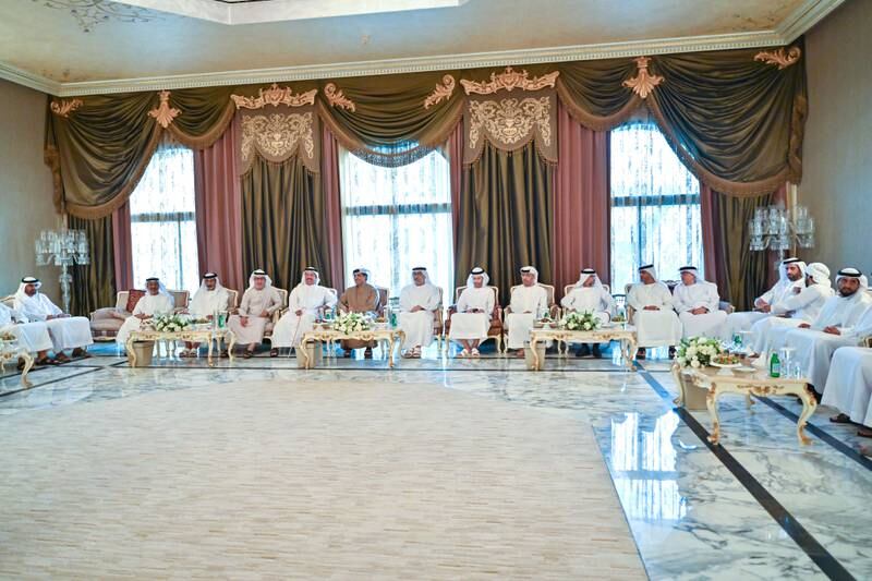 The iftar banquet was attended by Sheikh Rashid bin Hamdan, Sheikh Saeed bin Hamdan, Sheikh Nahyan bin Hamdan and a number of sheikhs, ministers, senior officials and dignitaries