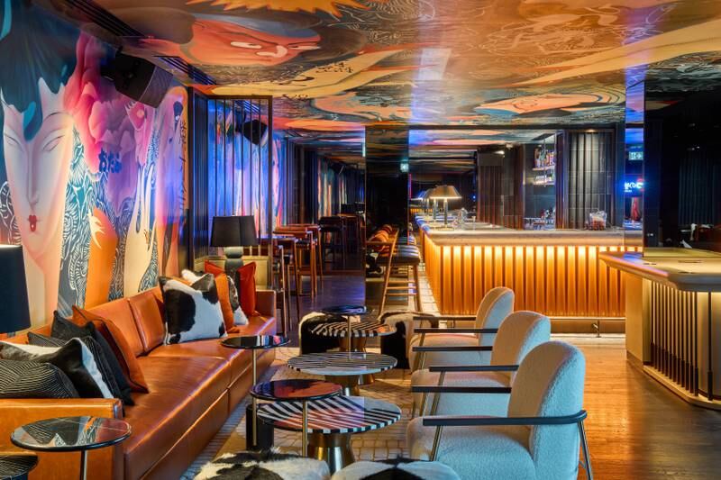 Inside 7 Tales, a Japanese-inspired bar at Grosvenor House, Dubai Marina. Photo: 7 Tales