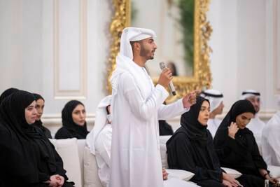 The event on Saturday morning was an opportunity for young people from across the country to meet with and speak directly to President Sheikh Mohamed.