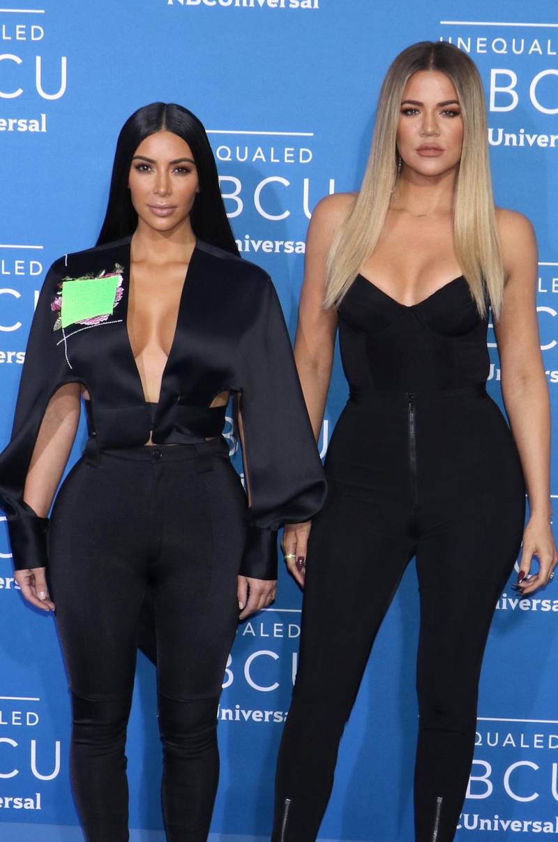 Mandatory Credit: Photo by Gregory Pace/REX/Shutterstock (8821729ld)
Kim Kardashian and Khloe Kardashian
NBCUniversal Upfront Presentation, Arrivals, New York, USA - 15 May 2017