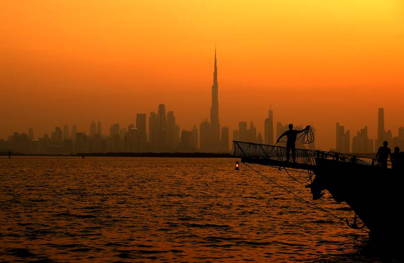 DUBAI, UNITED ARAB EMIRATES - JULY 07: A general view of the Dubai Skyline on July 07, 2020 in Dubai, United Arab Emirates. Dubai has reopened to international tourists after airports in Dubai were closed as UAE authorities implemented preventive measures to stop the spread of Covid-19. (Photo by Francois Nel/Getty Images)