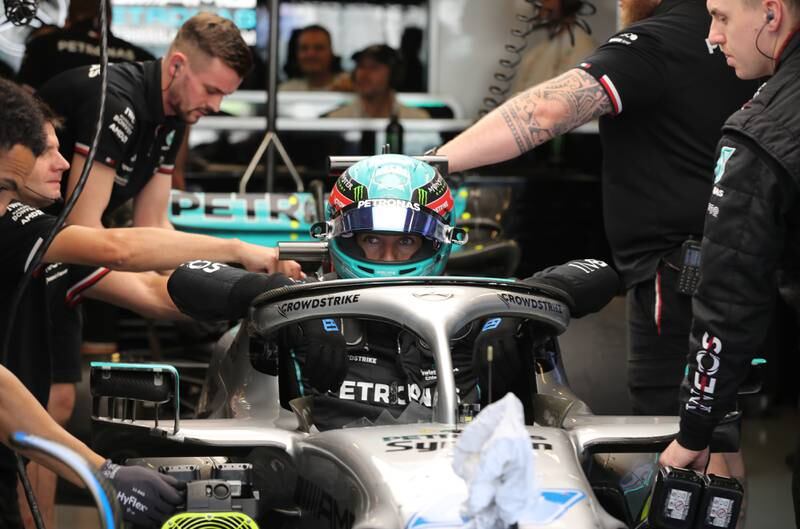 British Formula One driver George Russell of Mercedes. EPA