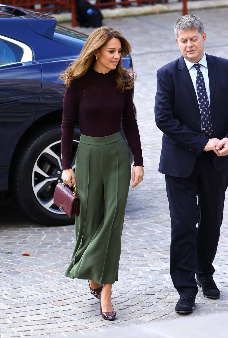 LONDON, ENGLAND - OCTOBER 09: Catherine, Duchess of Cambridge visits The Angela Marmont Centre For UK Biodiversity at Natural History Museum on October 09, 2019 in London, England. HRH is Patron of the Natural History Museum. (Photo by Tim P. Whitby/Getty Images)