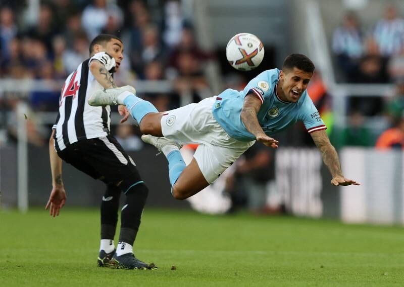 Joao Cancelo - 5, Was booked for a mistimed tackle on Almiron and he then did nothing to stop the Paraguayan scoring the equaliser. He slightly redeemed himself by making a great run and block to deny the same man.
Reuters
