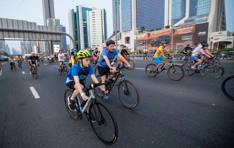The event takes place as part of the Dubai Fitness Challenge.