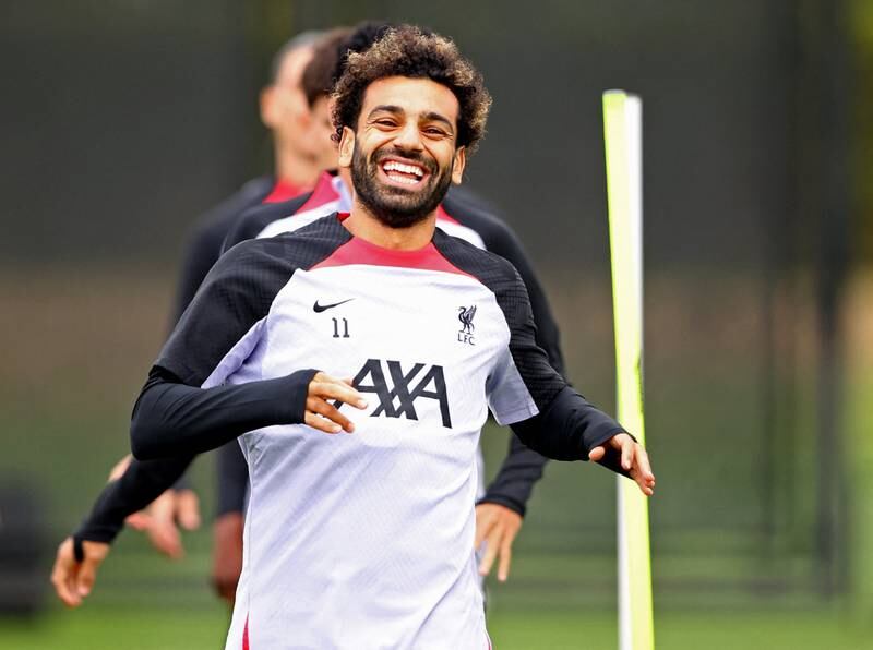 Mohamed Salah at AXA Training Centre. Reuters