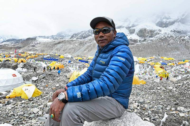 Kami Rita, 51, holds the Guinness World Record for the most summits of the highest mountain in the world. AFP