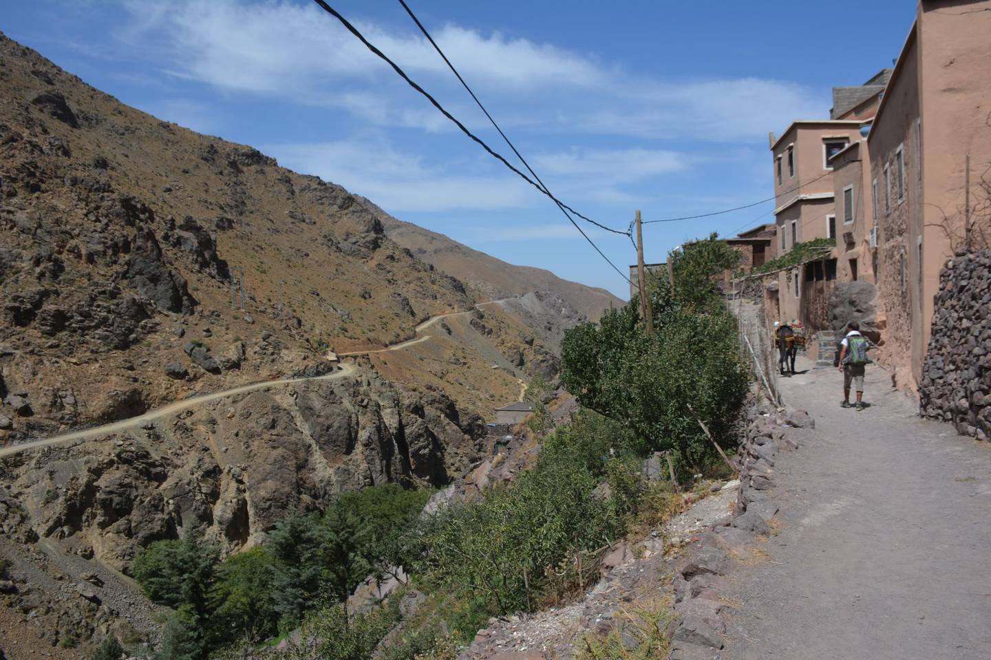 Walking through the village of Armed in the Atlas mountains. Rosemary Behan