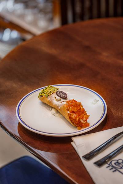 Try the cannoli from Cipriani Dolci at Abu Dhabi's Marina Mall. Photo: Cipriani