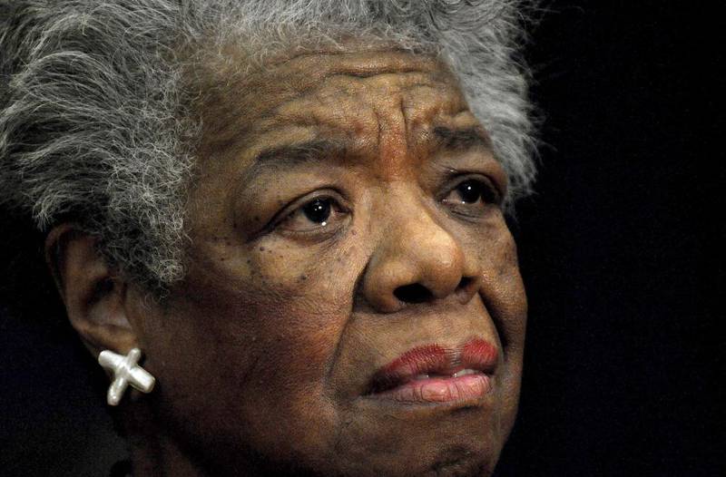 Maya Angelou died in 2014 aged 86.
