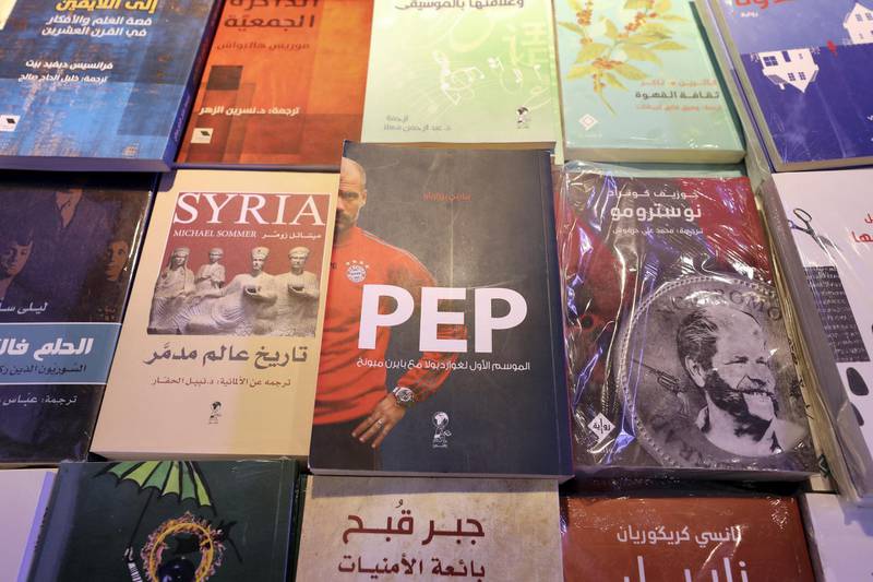 Sharjah, United Arab Emirates - Reporter: Razmig Bedirian. Arts and Culture. Books on display at Sharjah International Book Fair. Thursday, November 5th, 2020. Sharjah. Courtesy of Nathaniel Alapide
