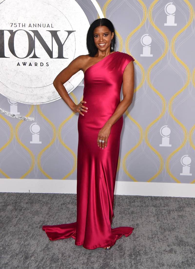 US actress and singer Renee Elise Goldsberry in deep pink. AFP