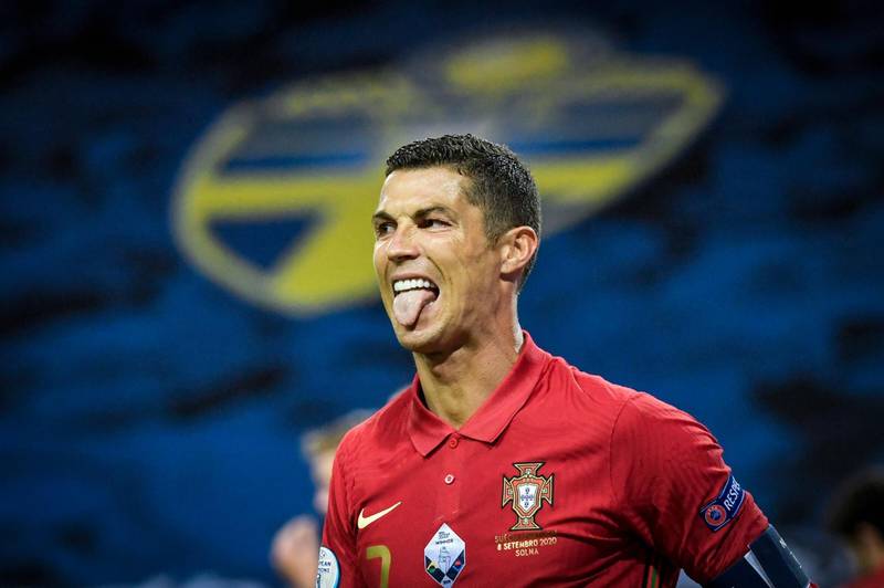 epa08740614 (FILE) - Portugals Cristiano Ronaldo reacts during the UEFA Nations League, division A, group 3 soccer game betwween Sweden and Portugal at Friends Arena in Stockholm, Sweden, 08 September 2020 (re-issued on 13 October 2020). On 13 October 2020 the Portuguese Football Federation announced that Cristiano Ronaldo tested positive for COVID-19 coronavirus. Ronaldo is isolated and asymptomatic. The player will miss the UEFA Nations League soccer match against Sweden on 14 October 2020.  EPA/Janerik Henriksson/TT SWEDEN OUT SWEDEN OUT *** Local Caption *** 56328237