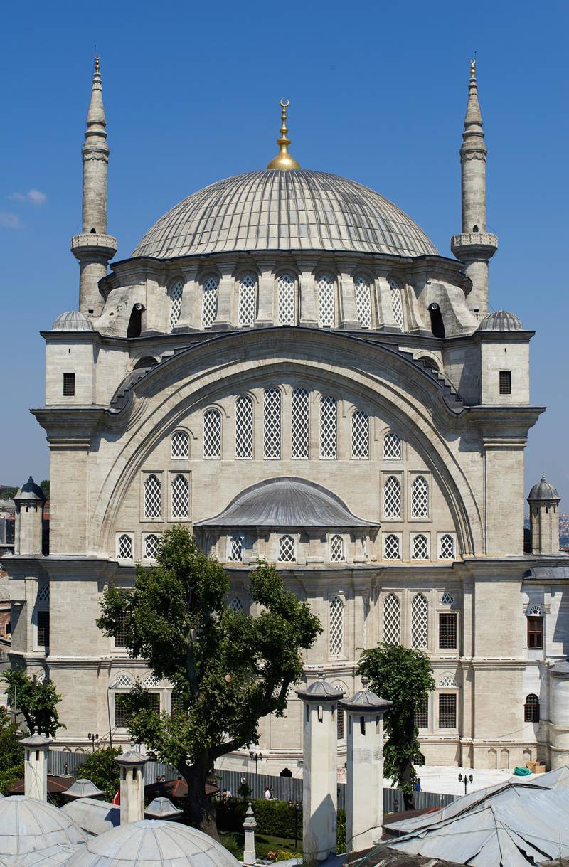 The Nuruosmaniye mosque in Istanbul, Turkey.